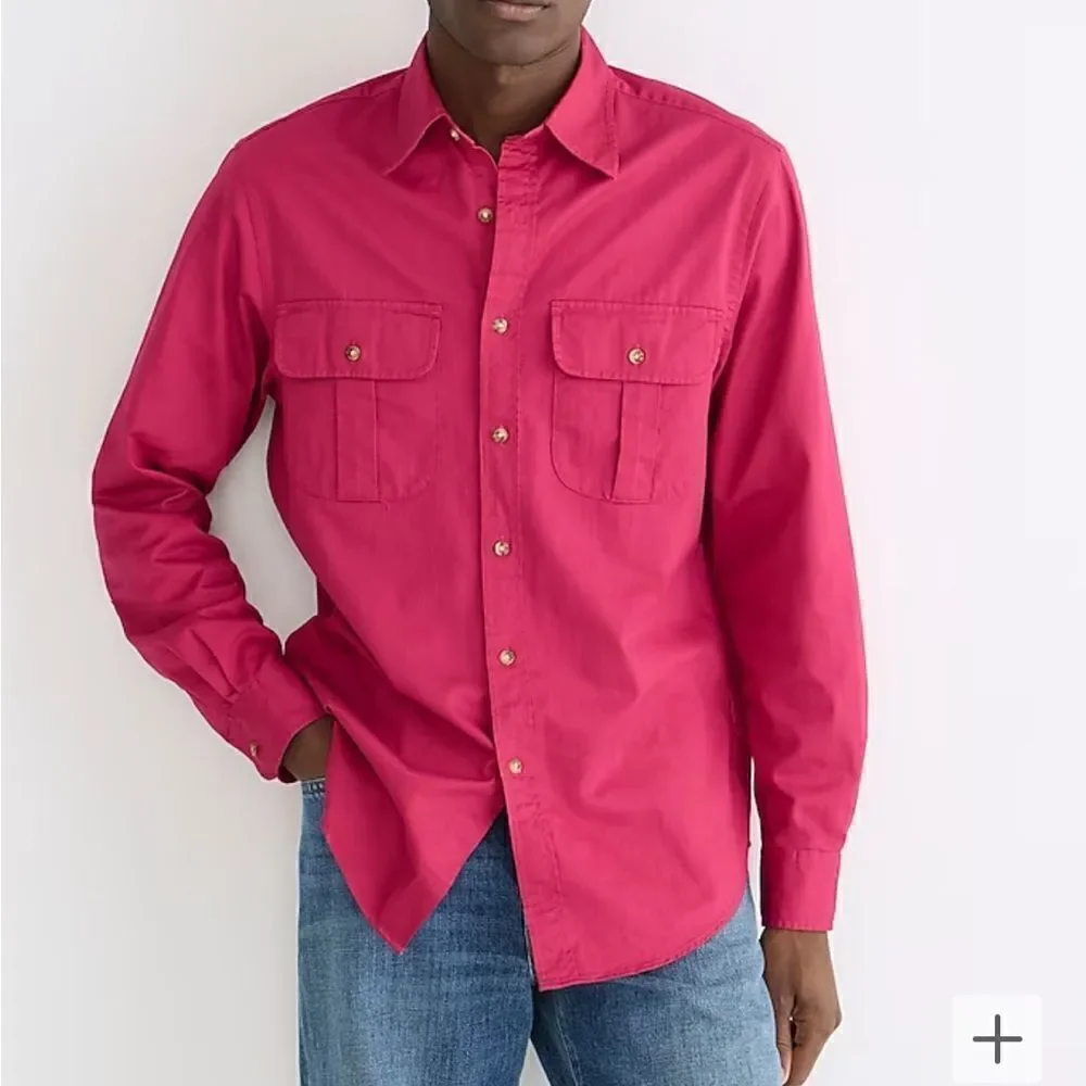 J. Crew Heritage twill two-pocket workshirt